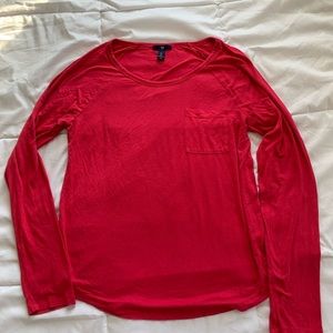 GAP Red Long Sleeve Shirt